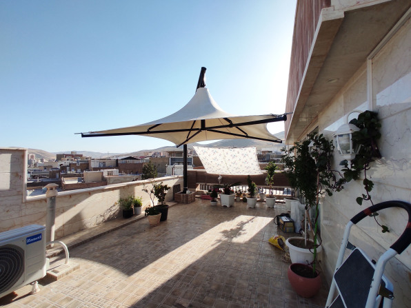 سایبان چادری تراس پایه کنار