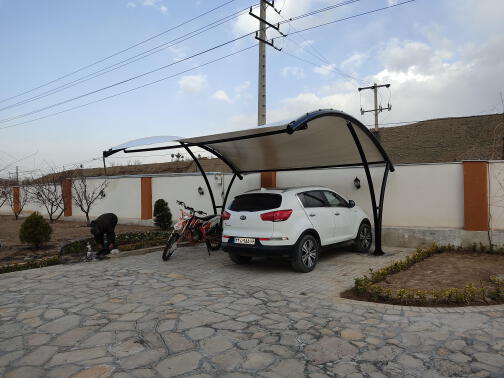 سایبان چادری پارکینگ مدل کمان رویال