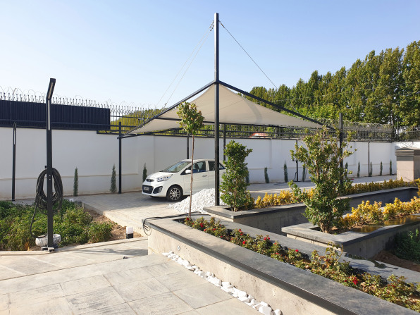 سایبان چادری پارکینگ زین اسبی