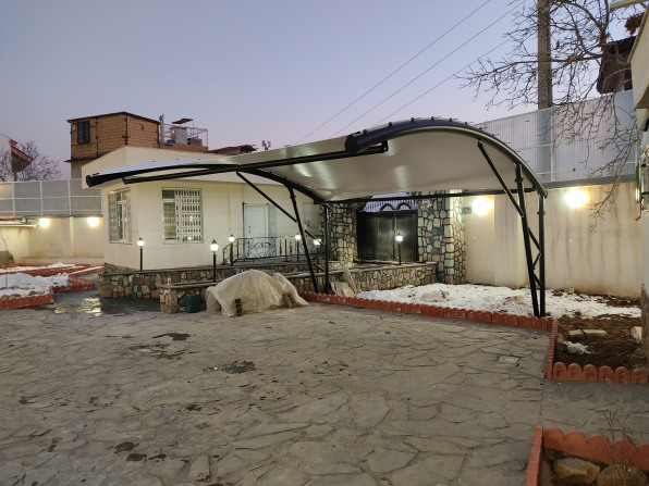 سایبان چادری پارکینگ ویلا فشم