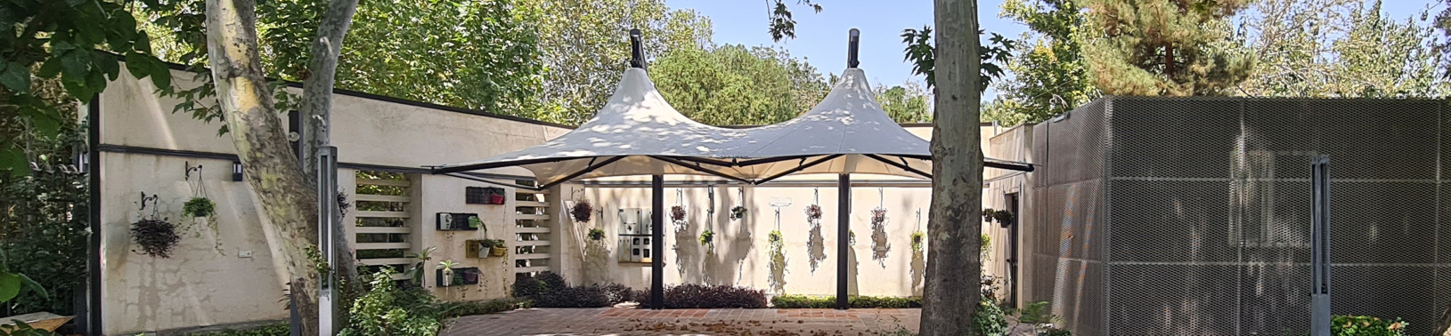 سایبان چادری پارکینگ مدل البرز پلاس دو قله